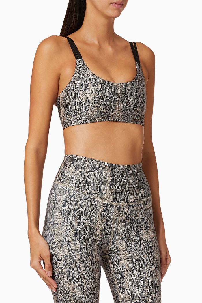 

Snake Eco Sheen Strappy Bra, Multicolour