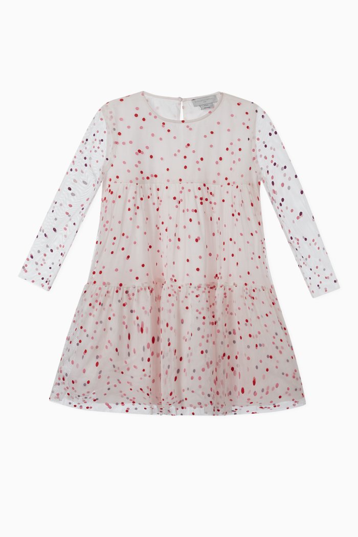 

Dots Tulle Dress, Neutral