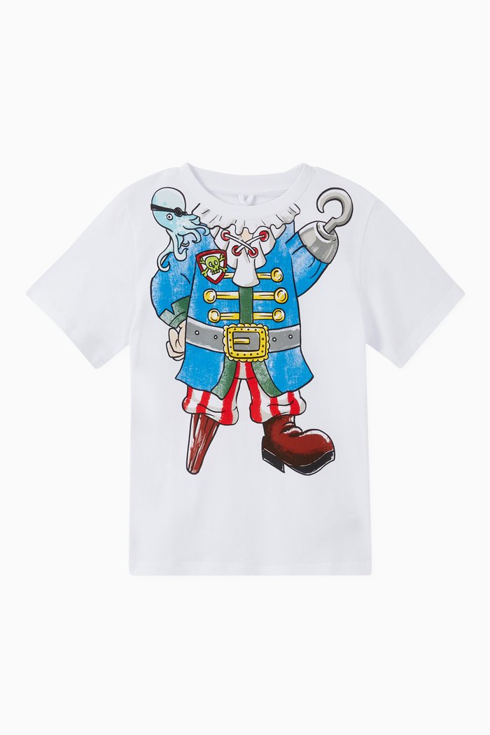 

Trompe-L'Oeil Pirate Organic Cotton T-shirt, White