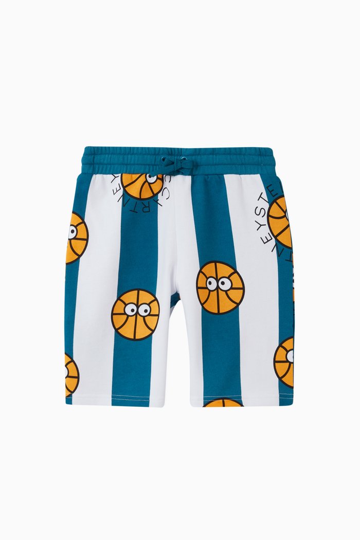 

Basketball Organic Cotton Shorts, Blue