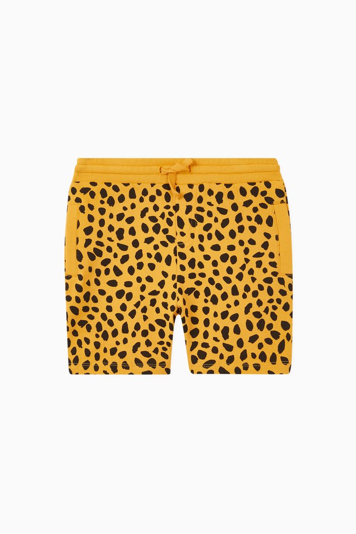 

Cheetah Dots Organic Cotton Shorts, Yellow