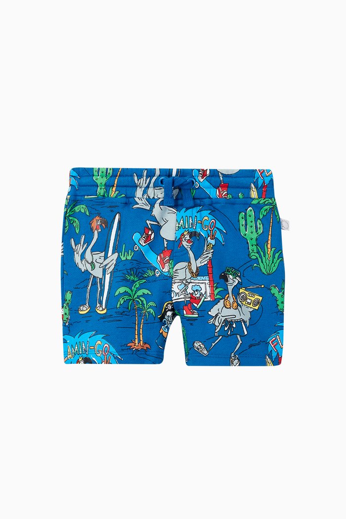 

Flamingo Land Organic Cotton Shorts, Blue