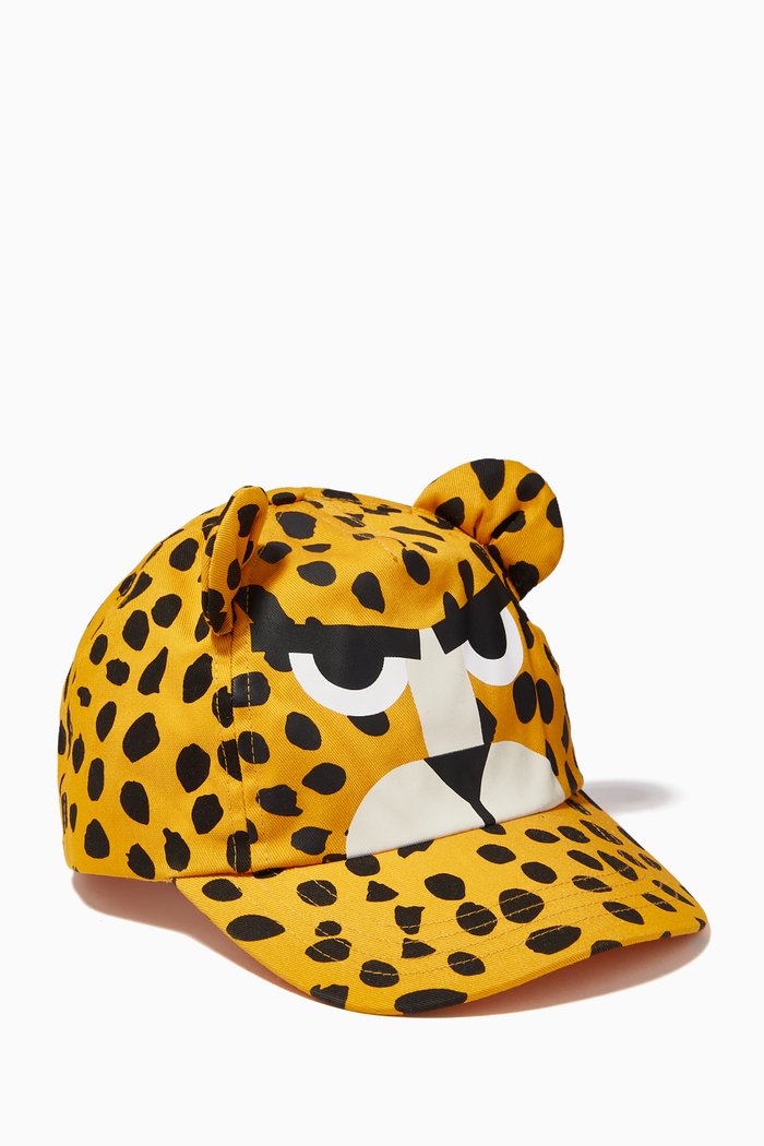 

Cheetah Dots Hat in Organic Cotton Canvas, Yellow
