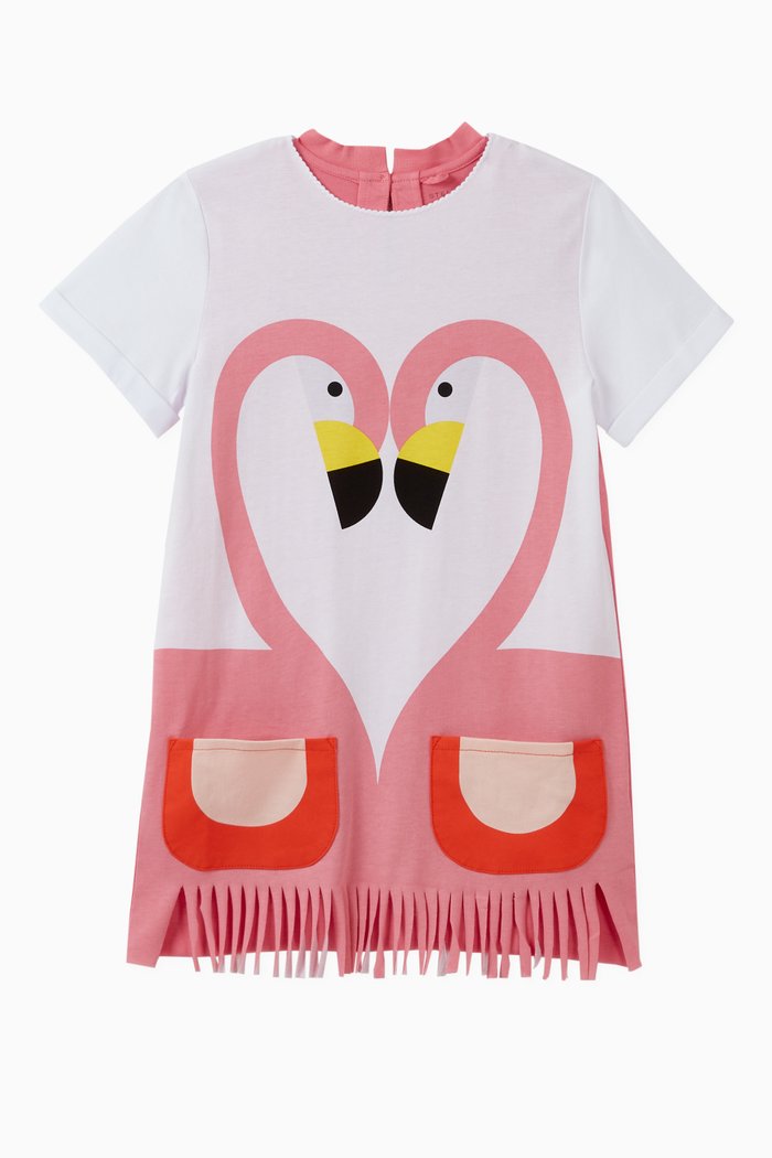 

Flamingo Organic Cotton Dress, White