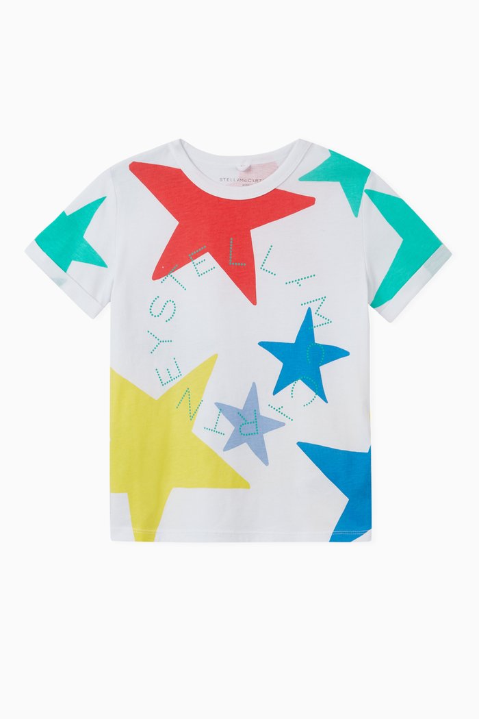 

Stars Organic Cotton T-shirt, White
