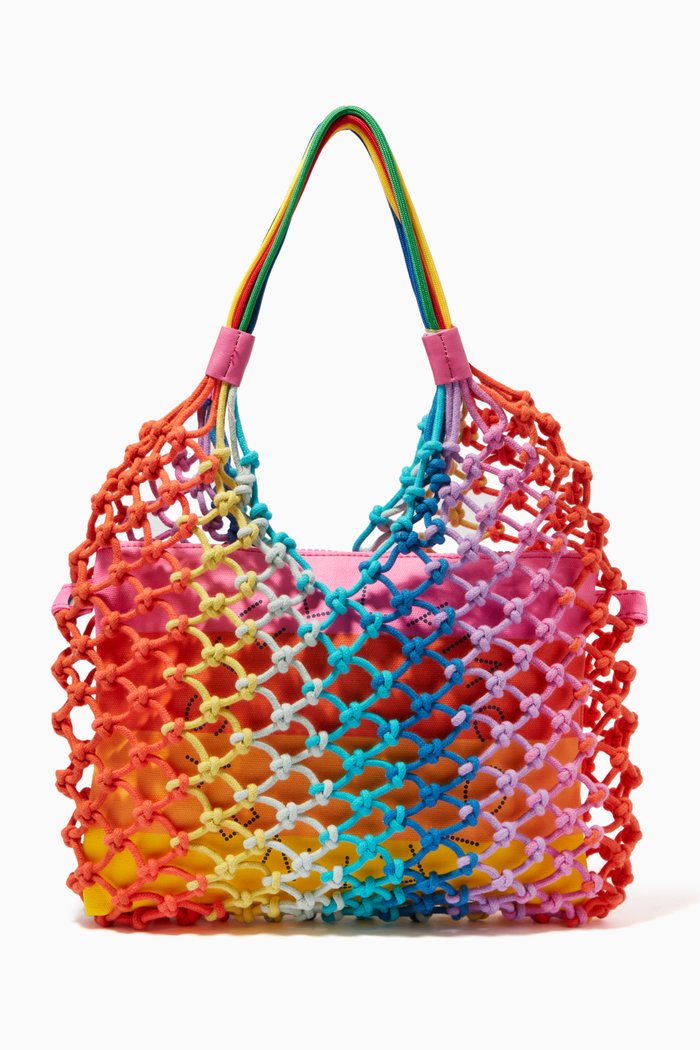 

Knotted Handbag in Cotton, Multicolour