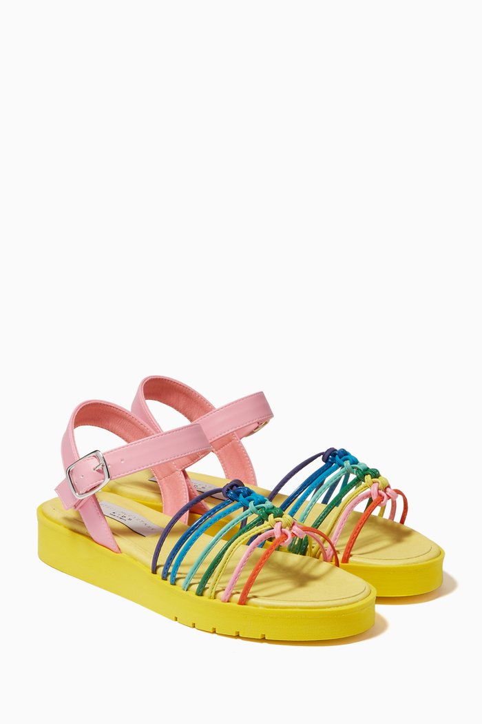 

Knotted Sandals in Alter Nappa, Multicolour