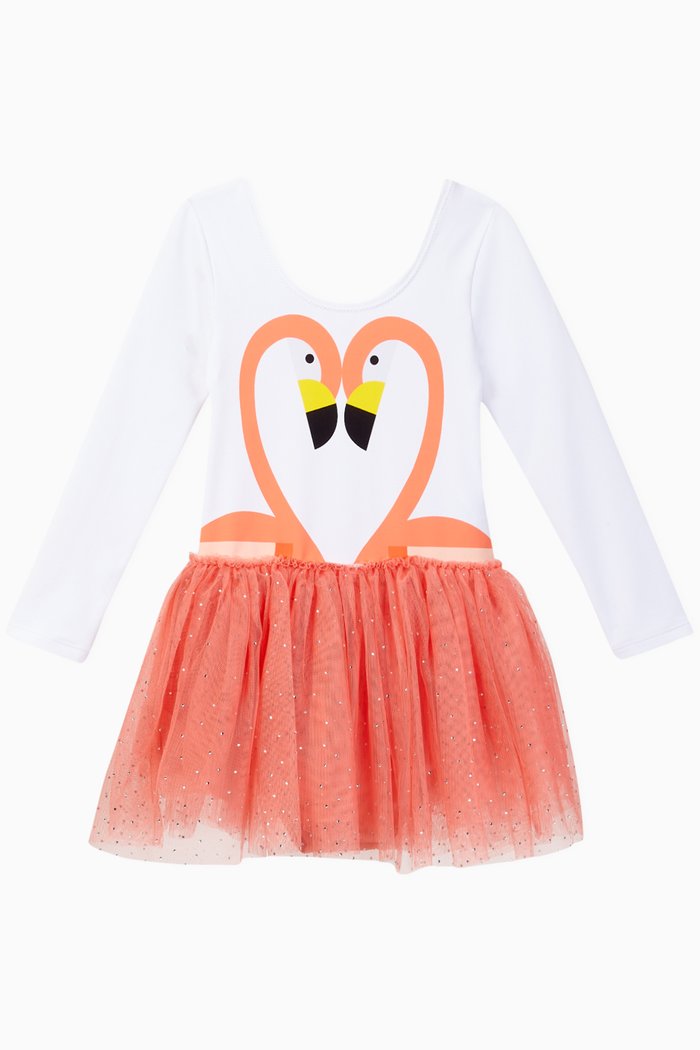 

Flamingo Nylon Tulle Dress, Pink