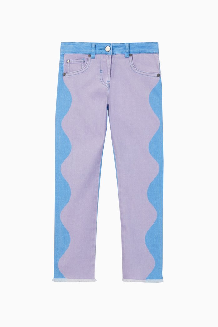 

Swiggle Mom Cotton Denim Jeans, Purple