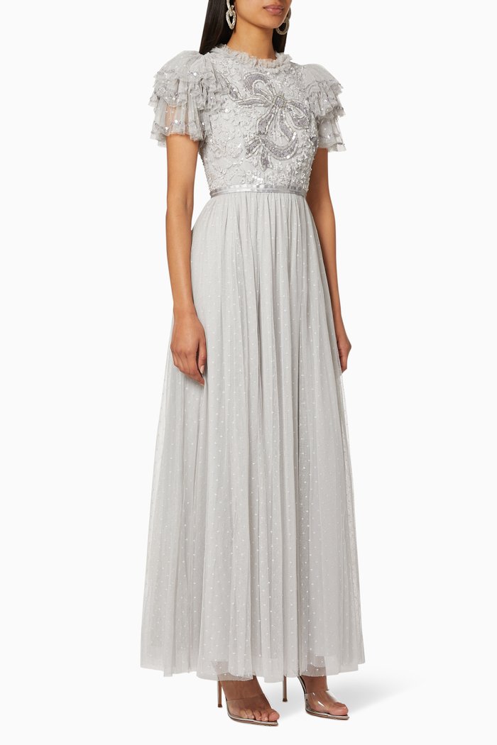 

Shirley Sequin Embellished Maxi Dress, Blue