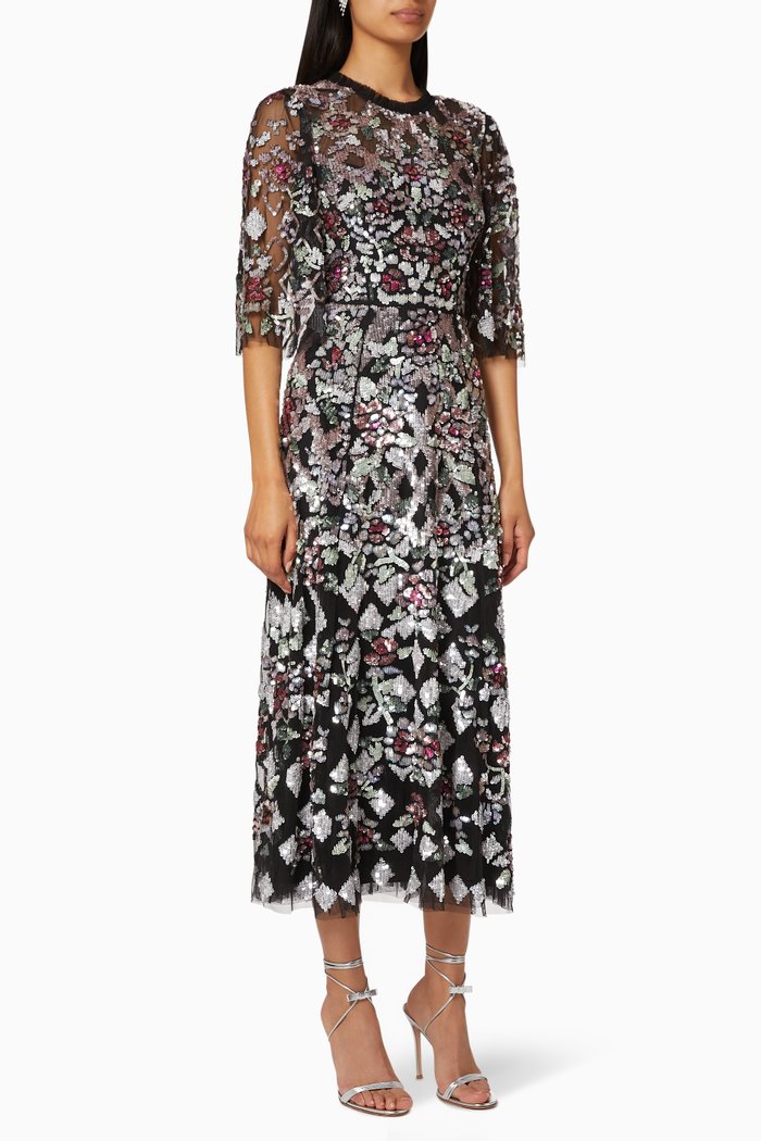 

Harlequin Rose Ballerina Dress, Black