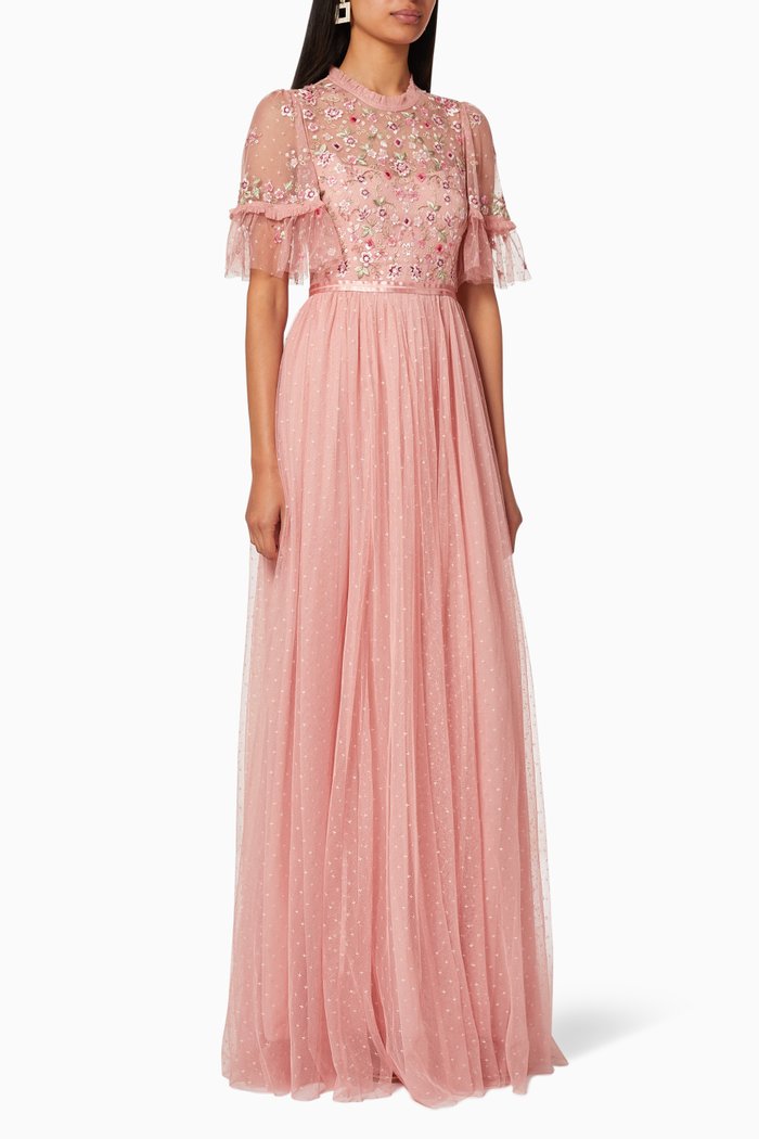 

Elsie Tulle Maxi Dress, Pink
