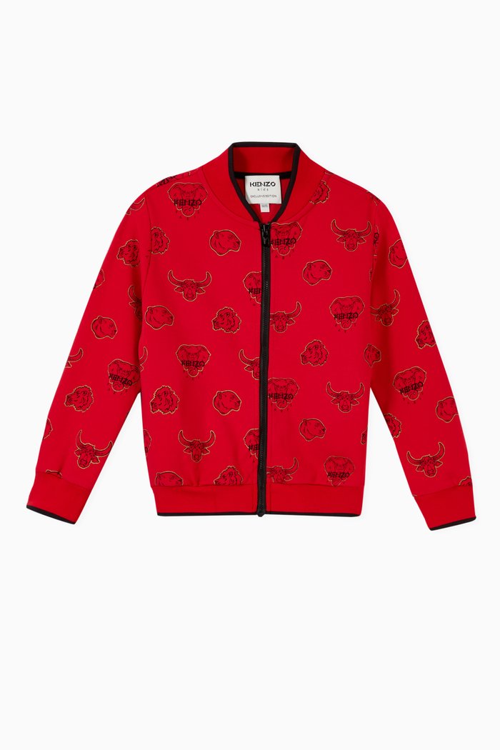 

Bull & Elephant Jacket in Viscose Blend, Red