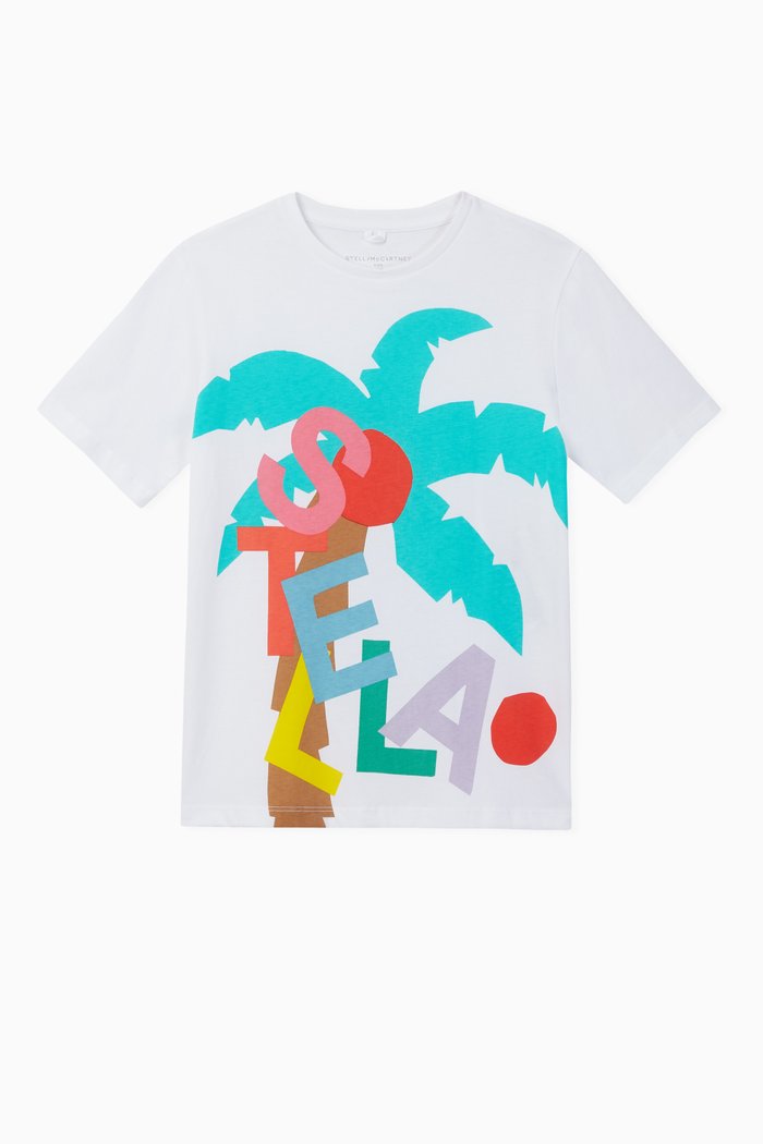 

Postcard Oversize Organic Cotton T-shirt, White