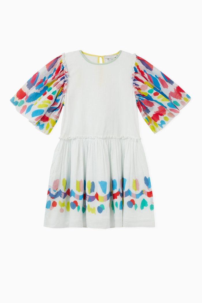 

Butterfly Effect Organic Cotton Volume Dress, White