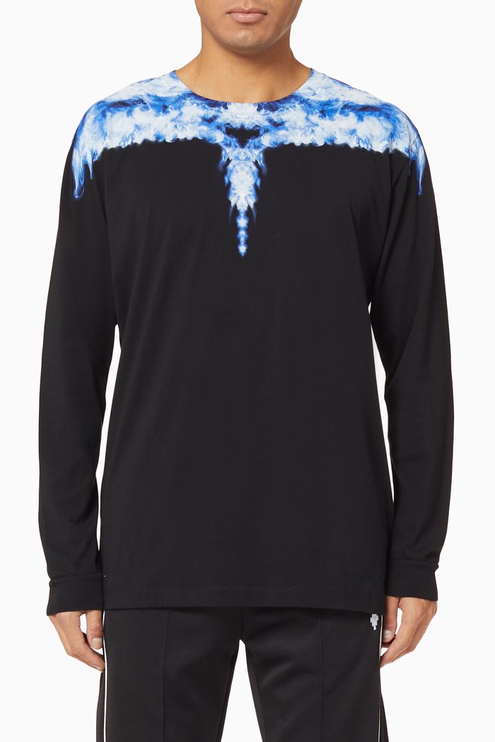 

Wings Cotton T-Shirt, Black