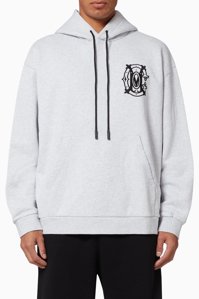 

Monogram Jersey Hoodie, Grey
