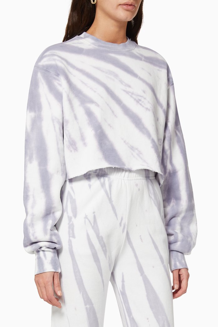 

Cropped Cotton Sweatshirt, Multicolour