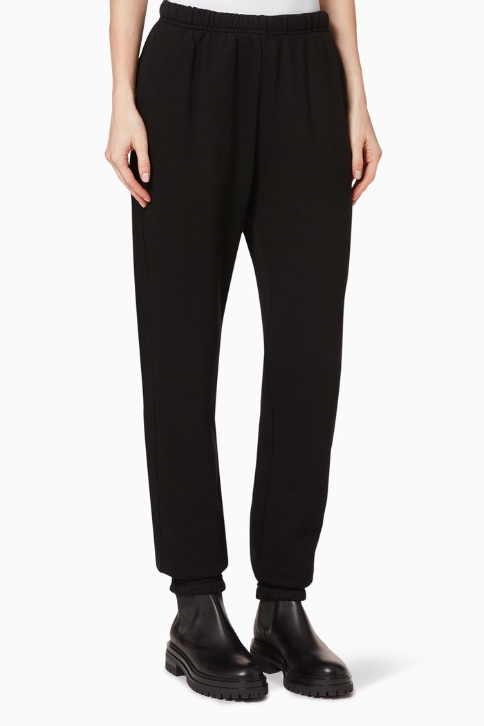 

Boyfriend Cotton Sweatpants, Black
