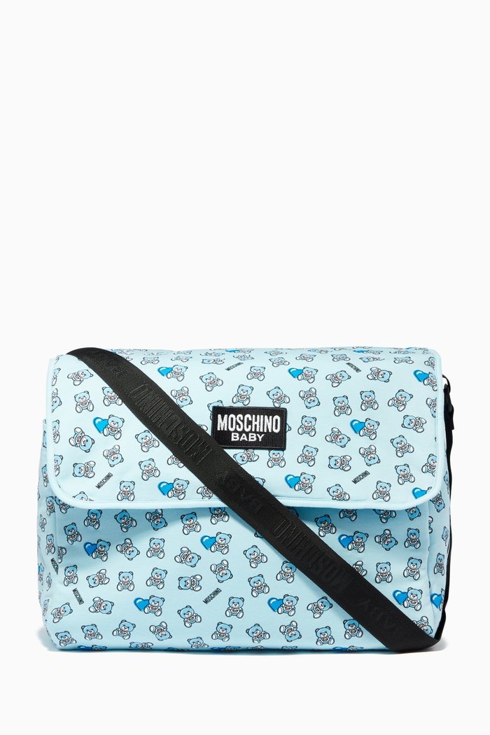 

Teddy Bear All Over Mom Diaper Bag, Blue