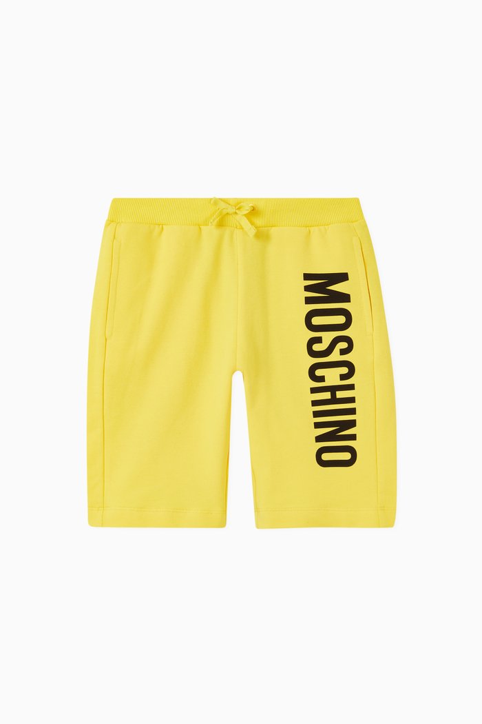 

Logo Print Track Shorts, Yellow