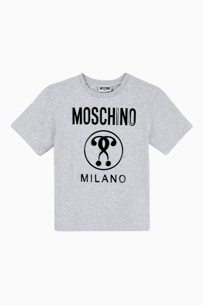 

Logo T-Shirt in Cotton Jersey, Grey