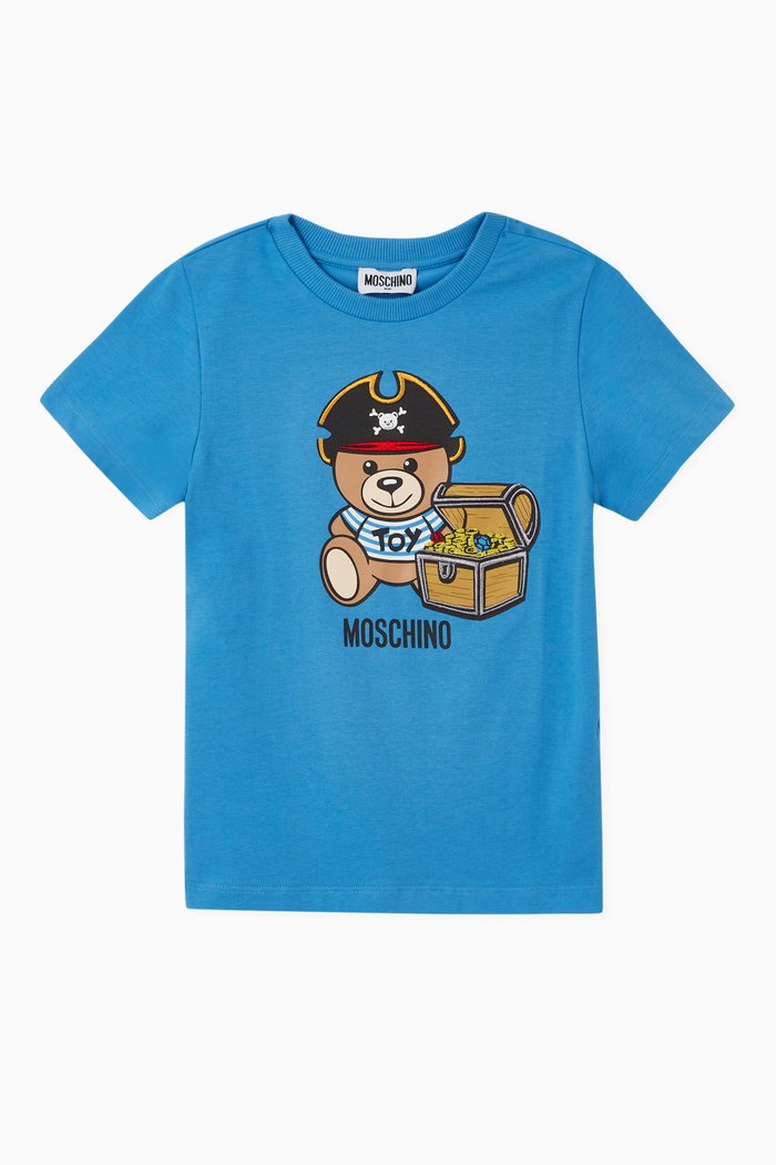 

Teddy Bear Pirate Jersey T-Shirt, Blue