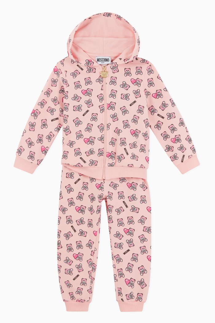 

Teddy Bear Heart Tracksuit, Pink
