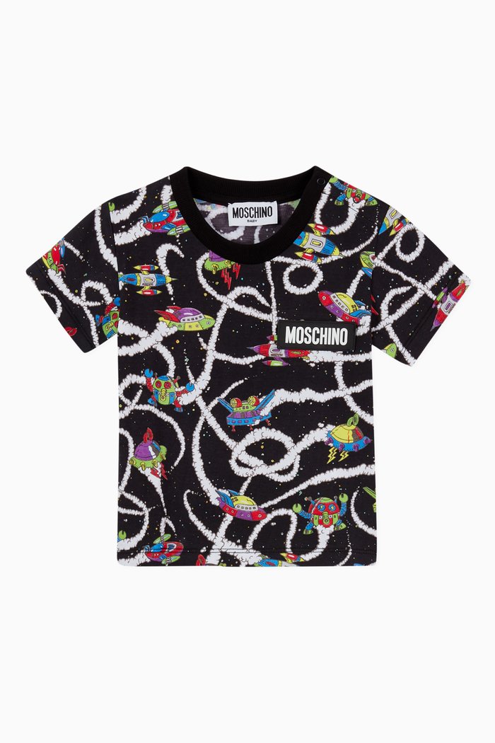 

Space Shuttle T-Shirt in Cotton Jersey, Black