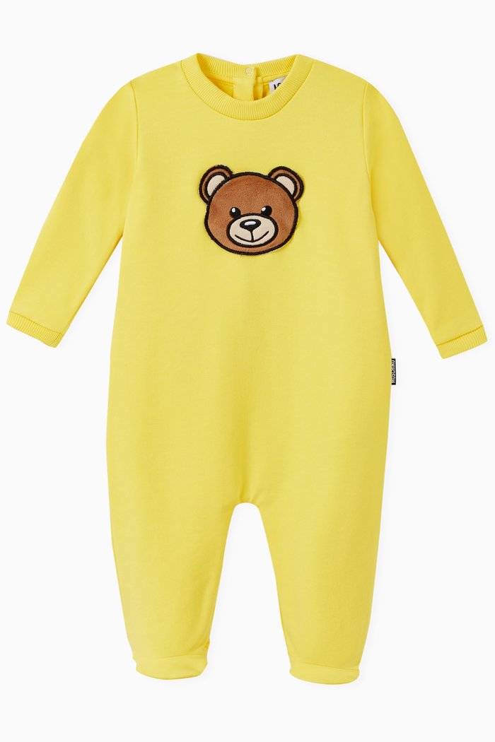 

Teddy Bear Pajama in Cotton Jersey, Yellow