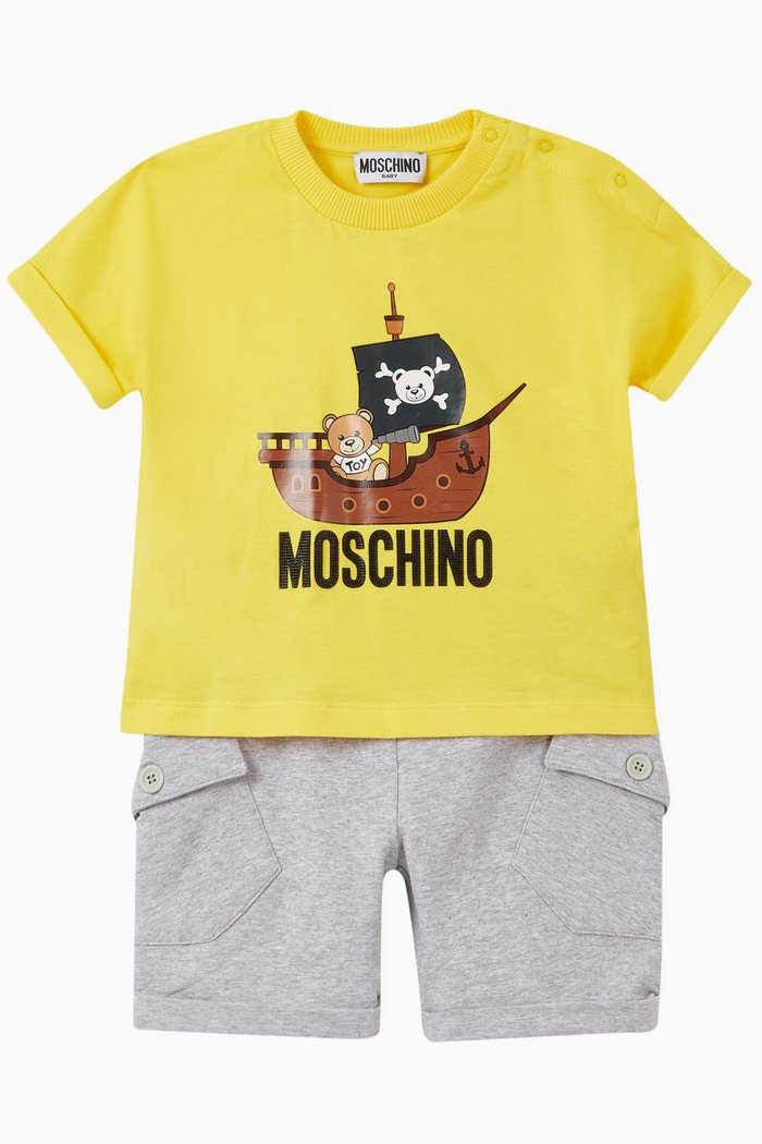 

Teddy Bear Pirate T-Shirt & Shorts Set, Yellow