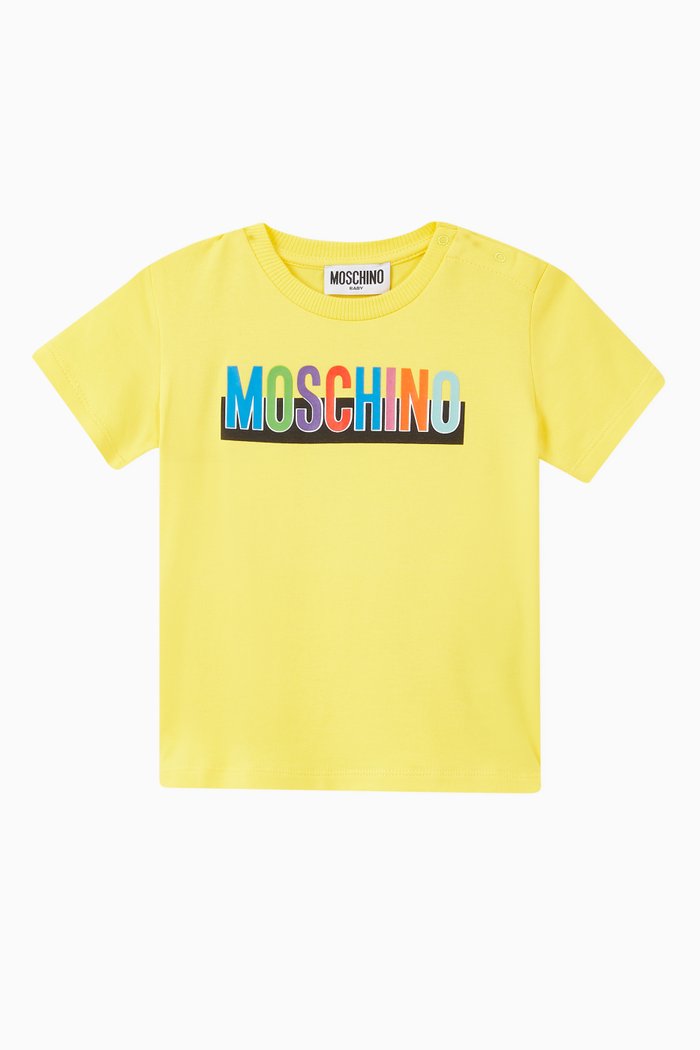 Logo Cotton Jersey T-Shirt, Yellow