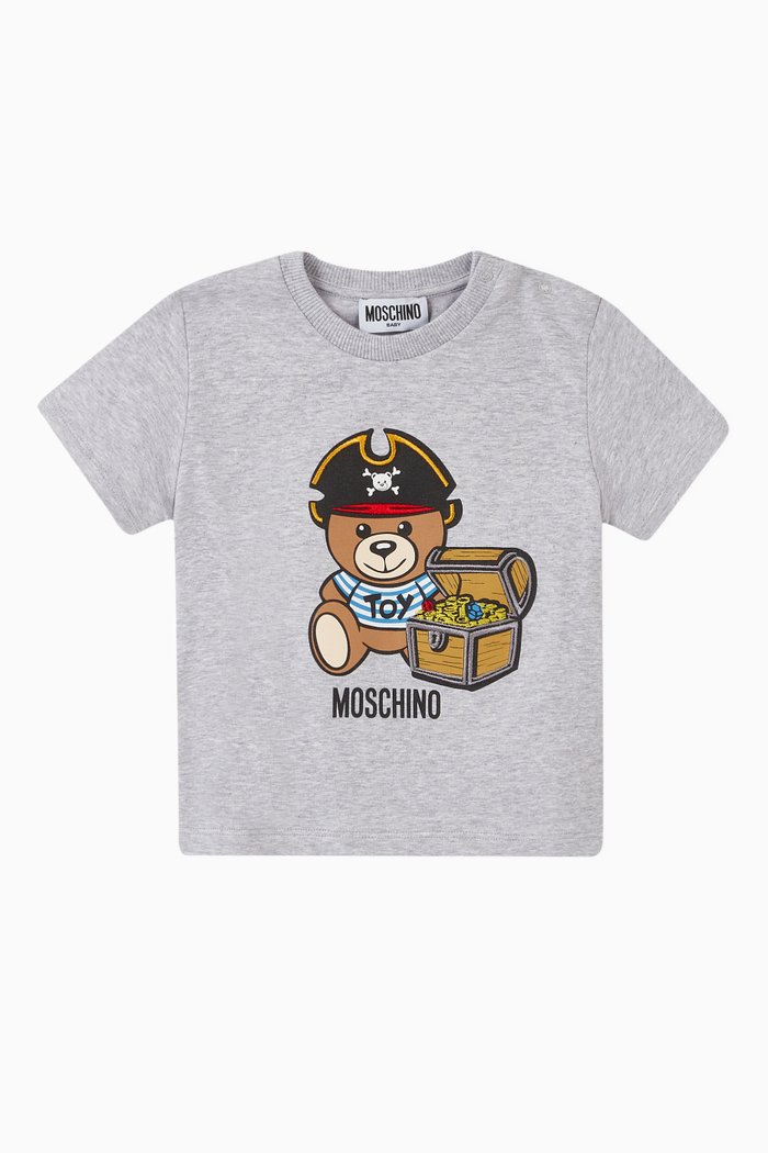 

Teddy Bear Pirate T-Shirt, Grey