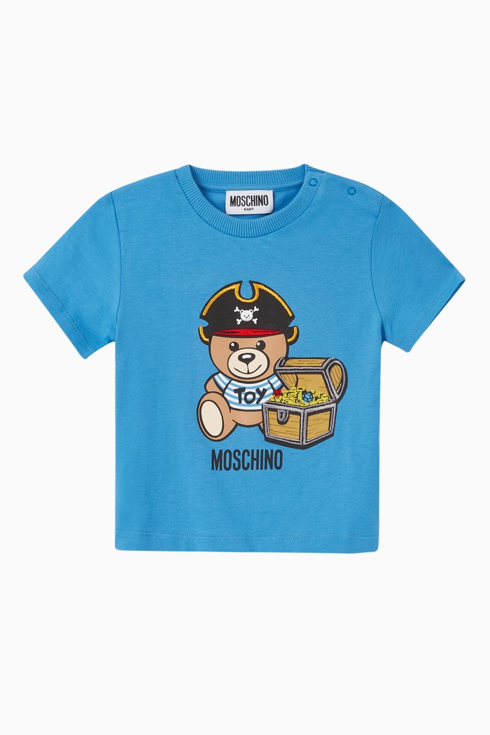 

Teddy Bear Pirate T-Shirt, Blue