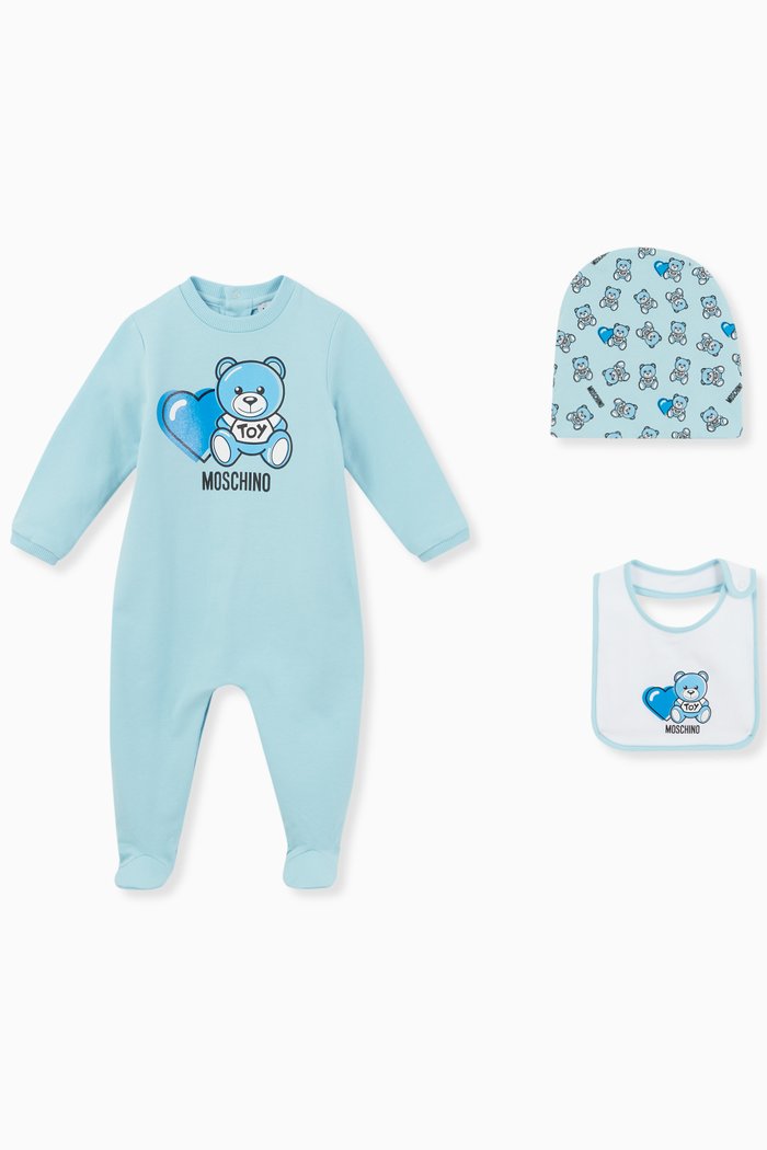 

Teddy Bear Heart Pyjama Gift Set, Set of 3, Blue