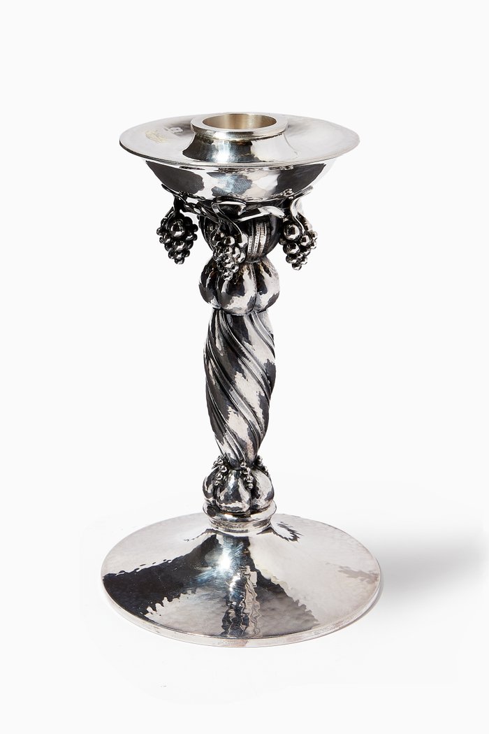 

Grape Small Candle Holder 263A in Sterling Silver