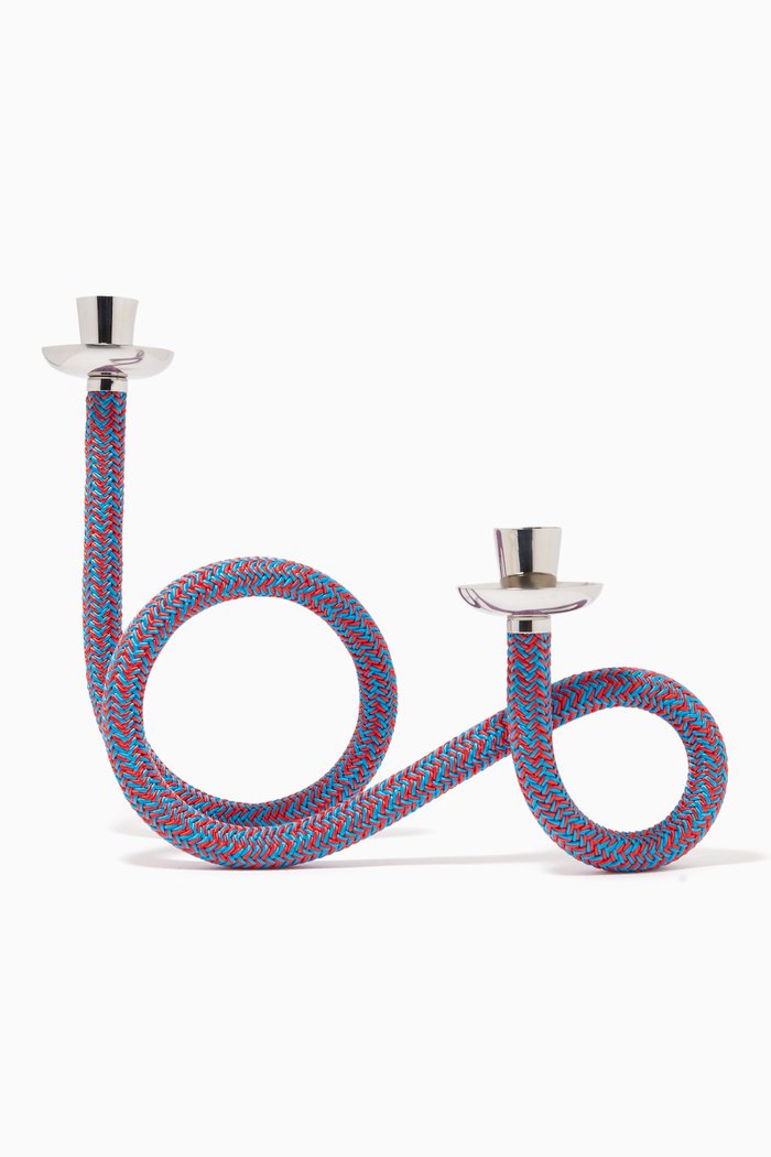 

MulT8 Rope Candlestick, Silver
