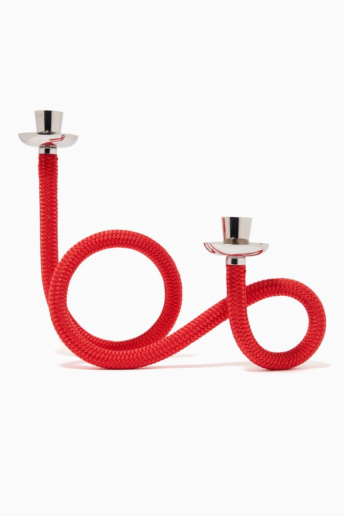 

MulT8 Rope Candle Holder, Silver