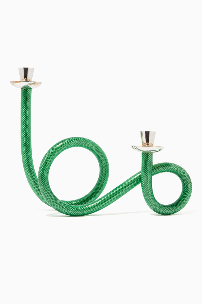 MulT8 Rope Candle Holder, Silver