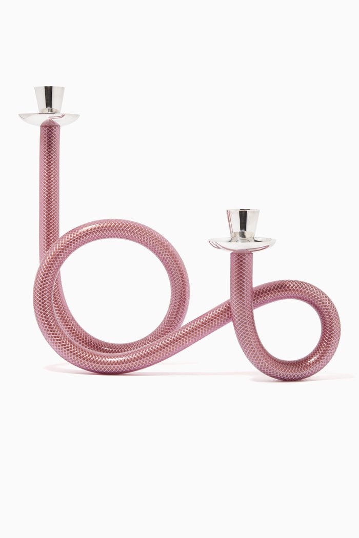 MulT8 Rope Candle Holder, Silver