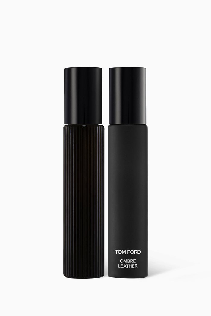 

Black Orchid & Ombré Leather Travel Spray Set, Multicolour
