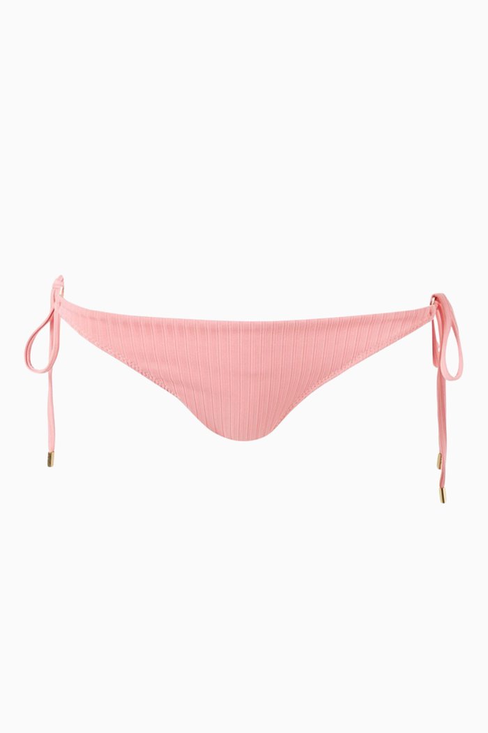 

Cancun Ribbed Bikini Bottoms, Pink