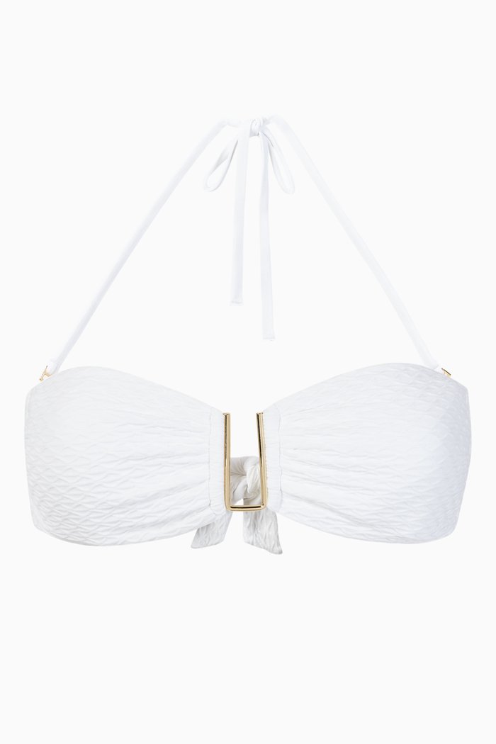 

Barcelona Bikini Top, White