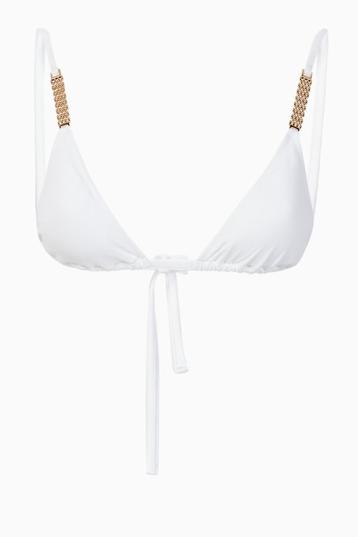 Maldives Bikini Top, White