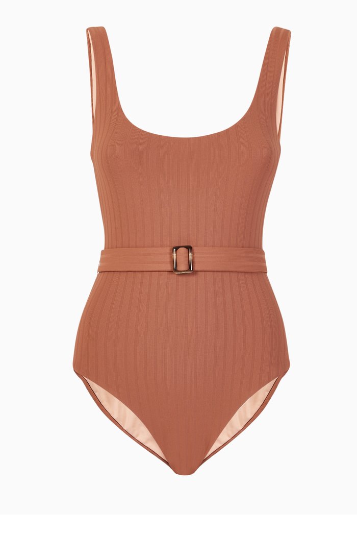 

Texas One-Piece Swimsuit, Brown