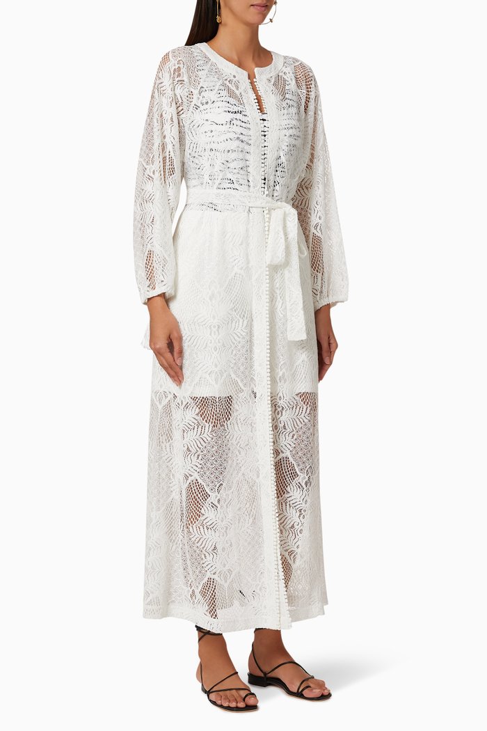 

Yasmin Lace Kaftan, White