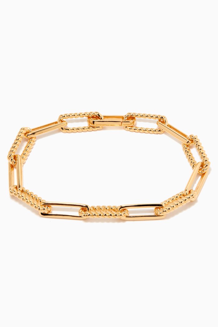 

Coterie Chain Bracelet in 18kt Gold-plated Brass