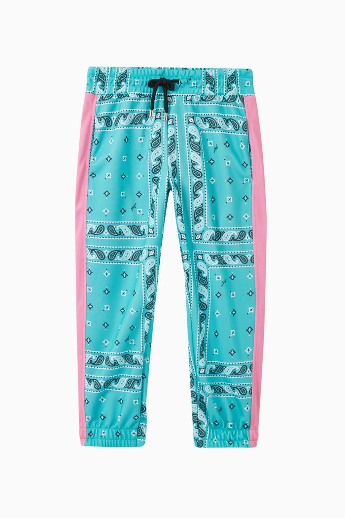 

Bandana Print Track Pants, Blue