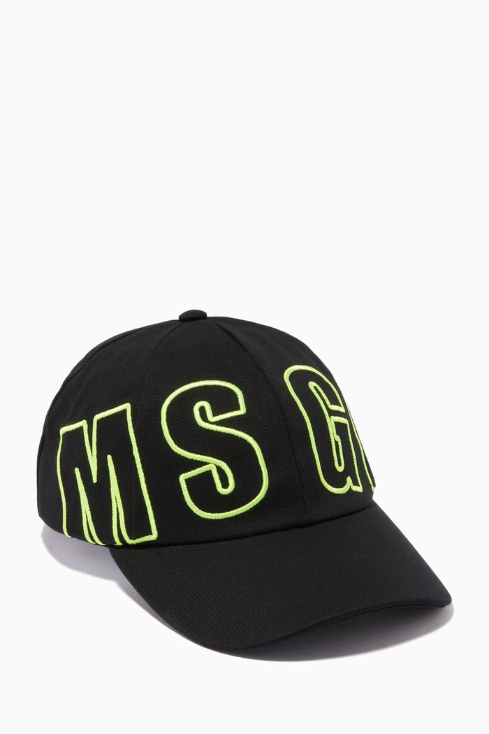 

Logo Text Baseball Cap in Cotton, Multicolour