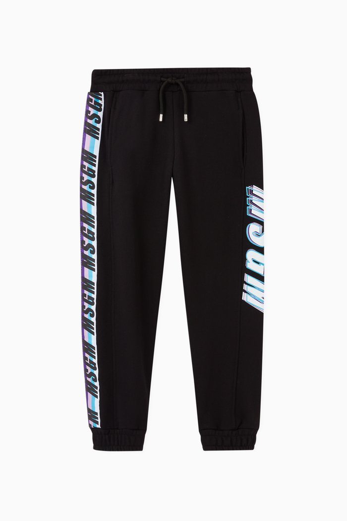 Logo Tracksuit Sweatpants, Black